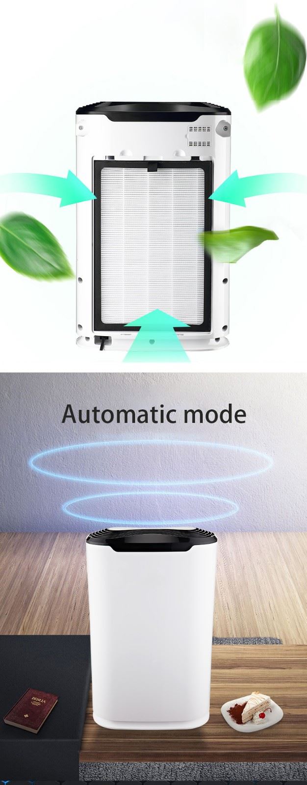 Air Purifier With HEPA Filter For Home, School And Hospital