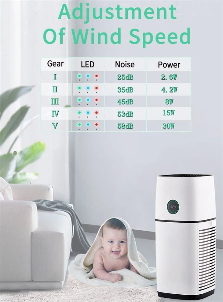 BKJ-500 High Efficienc Home Air Purifier Room